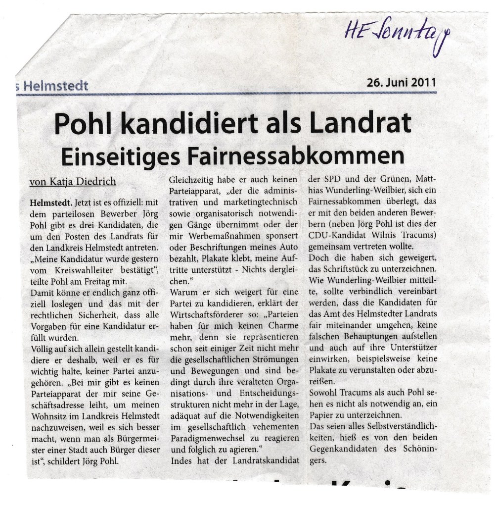 Parteien haben für mich keinen Charme mehr....